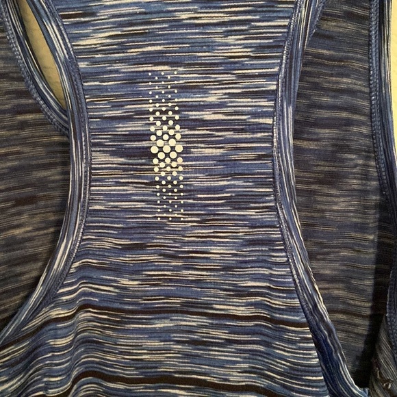 ATHLETA Finish Fast Racerback Tank Top Blue Stretch Style Size Small - Picture 4 of 5